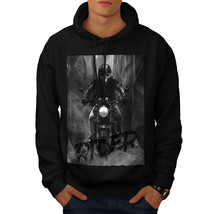 Wellcoda Grim Reaper Biker Mens Hoodie, Death Casual Hooded Sweatshirt - £25.79 GBP+