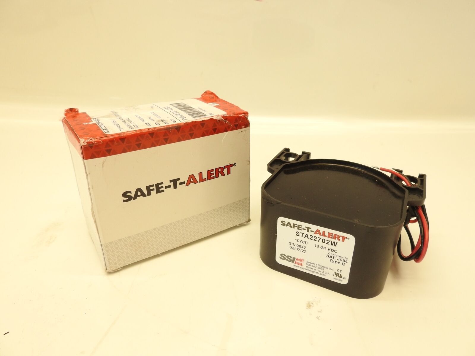 Primary image for New SAFE-T-ALERT STA22702W 12-24VDC 107dB Alarm