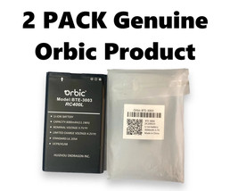 2 PACK Orbic Rechargeable 3,000mAh 3.7V Li-ion Battery - Black BTE-3003 / RC400L - £14.08 GBP