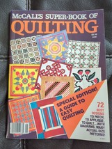 McCall&#39;s Super Book Of Quilting 1976 Craft Magazine 72 Best Designs Paterns Inc - £9.89 GBP