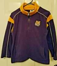 LSU Youth 1/2 Zip Fleece Jacket Size 10-12 Large by Outerstuff NCAA - $11.73