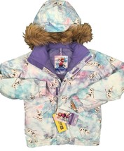 NEW $130 Burton &amp; Disney Frozen Youth Kids Twist Jacket!  Medium  10-12   Olaf - £55.93 GBP
