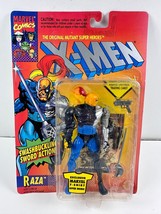 Vintage 1994 Marvel X-Men RAZA Swashbuckling Sword Action Figure ToyBiz NEW - £13.69 GBP