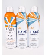 Bare Republic SPF 30 Coco Mango Scent Sunscreen Spray 6oz Lot of 3 BB1/25 - £20.94 GBP