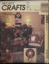 Uncut Christmas Garland Wreath Stocking Tree Skirt McCalls 3883 Pattern - £5.46 GBP