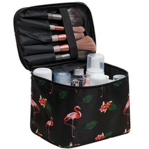 New Flamingo Cosmetic Bag Necessaire Travel Organizer Make up Box Toiletry Kit W - £21.64 GBP