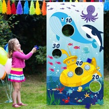 Ocean Animals Theme Party Supplies, Ocean Animals Toss Game Banner With ... - £15.06 GBP