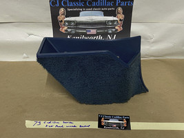 73 Cadillac Deville Right Passenger Side Kick Panel Waste Basket Trash Can Blue - £46.54 GBP
