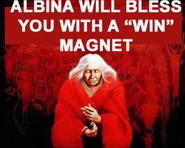  FREE W $49 ORDERS ALBINA WILL BLESS YOU WITH A &#39;WIN&quot; MAGNET MAGICK MAGI... - £0.00 GBP