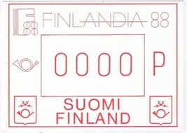 Finland Postcard Helsinki Finlandia 88 Frama Franking Labels Philatelic  - £1.69 GBP