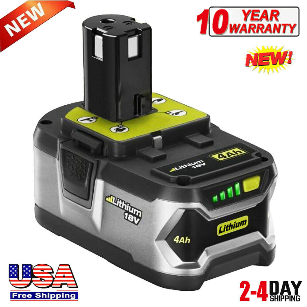 For RYOBI P108 18V One+ Plus High Capacity Battery 18Volt 4.0Ah Lithium-Ion New - £32.66 GBP