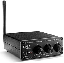 Pyle Bluetooth Hifi Mini Audio Amplifier - Class D Digital Desktop Pc, M... - $61.99
