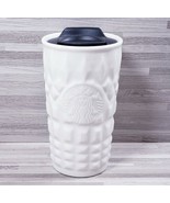 Starbucks 2014 Quilted Double Wall 10 oz. Ceramic Travel Mug Off-White - $35.97