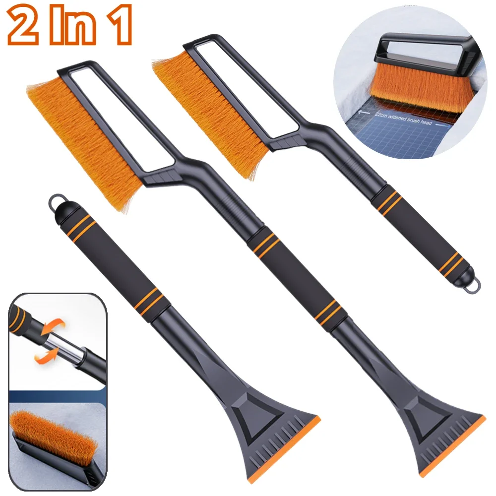 Winter Car Snow Brush Shovel Auto Glass Snow Cleaning Brush Detachable Car - £9.41 GBP