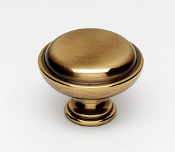 Alno A1146 Knobs 1-1/2 Round Rustic Lipped Solid Brass Mushroom Cabinet ... - $11.88