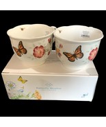 Lenox Butterfly Meadow 2-Piece Latte Mug Set,  Multi Multicolor 18oz New... - $54.19