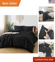 Lightweight King Size Comforter Set - Soft Boho Tassel Bedding for Cozy ... - $65.99