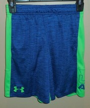 Under Armour Boys Size Small Shorts Blue Green New Loose Fit - $19.75