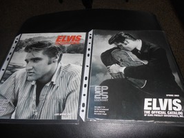 Lot 2 Vintage Official Elvis Presley Catalogs 2002 Spring &amp; Late Spring  - £8.70 GBP