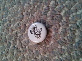 001 VTG Zebra Rabbit Lapel Pinback Button 1 inch - $6.99