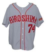 Alfonso Soriano Hiroshima Carp Retro Baseball Jersey Button Down Grey Any Size image 1