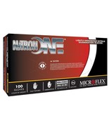 Microflex NO123M Lightly Powdered Nitrile Glove Size Medium, 100 Box - $49.99