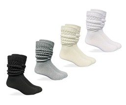 Jefferies Socks Mens Slouch Scrunch Thick Heavy Cotton Knit Crew Socks 3 Pair - £10.97 GBP