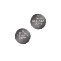 Renata Batteries Twin Pack CR2032 Coin Cell Battery, 2 PCS - £4.11 GBP