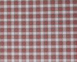 Cotton Red Green White Cream Christmas Plaid Fabric Print by the Yard D4... - $9.95