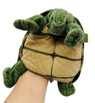 Folkmanis Folktails Plush Tortoise Turtle Hand Puppet 11 inch Ocean With... - $14.95