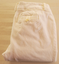 Banana Republic White Stretch Cotton Blend Cropped Pants Size 0 - $14.84