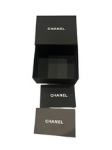 Authentic Chanel Gift Empty Box W/insert Books Storage  Black  4.5 x 4&quot; ... - $23.36
