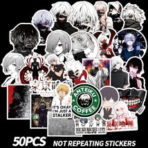 50pcs Tokyo Ghoul Anime Stickers For Wall Decor Fridge Motorcycle Bike  - £7.16 GBP