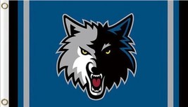 Minnesota Timberwolves Blue Flag 3X5Ft Polyester Best Flag Collector Digital Pri - £13.51 GBP