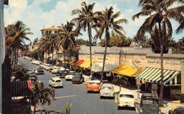 Worth Avenue Cars Palm Beach Florida 1967 postcard - £5.08 GBP