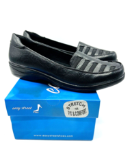 Easy Street Genesis Loafer Flats- Black Burnish, US 6.5N (NARROW) - $22.77