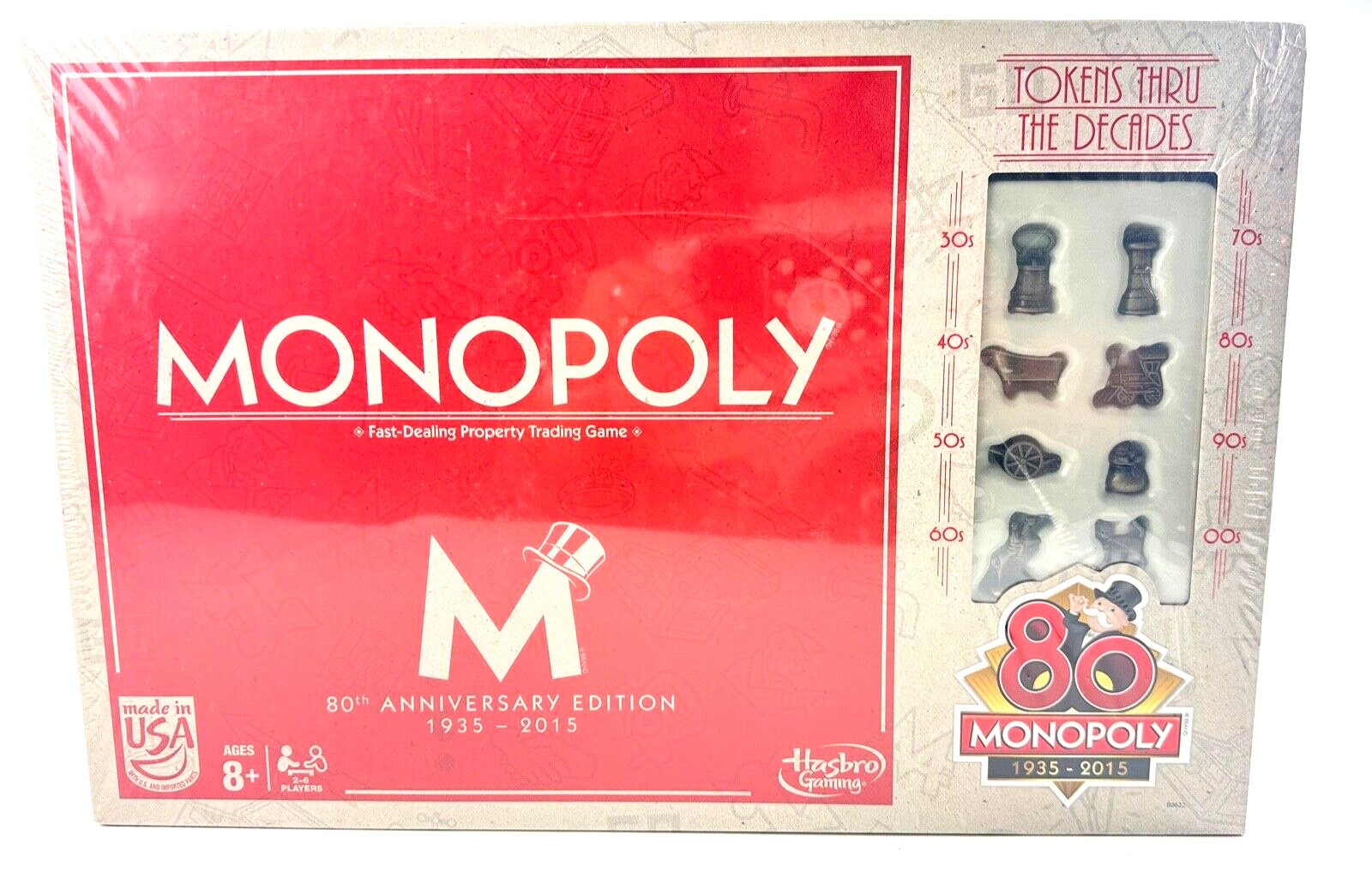 Hasbro Monopoly 80th Anniversary Edition 1935-2015 Age 8+ NEW FACTORY SEALED - $26.13