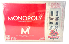 Hasbro Monopoly 80th Anniversary Edition 1935-2015 Age 8+ NEW FACTORY SE... - £20.83 GBP