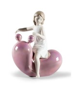 Lladro 01009367 My Seesaw Balloon Girl Figurine Pink New - £332.62 GBP