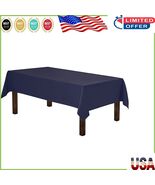 Durable Machine Washable Navy Blue Tablecloth - Perfect for 5 Foot Tables - $590.63 MXN