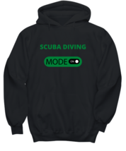 Scuba Diving, Black Hoodie. Model 64026 - £31.96 GBP