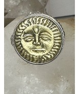 Poison ring size 7.50 Sun face celestial sterling silver women - $3,732.12 MXN