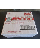 VALU GARDS ECONO POLY GLOVES LARGE 4/500 COUNT BY WEIGHT POLYETHYLENE GL... - $22.55 CAD