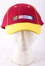 NASCAR Hat 100% cotton red & yellow baseball hat golf cap one size fits all - $13.50