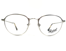 Persol Eyeglasses Frames 2426-V 1051 Silver Round Full Rim 50-20-140 - £93.16 GBP
