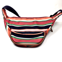 Fanny Pack Waist Pack Boho Bum Bag Purse Striped Colors Blue Red Green Pink - £12.58 GBP