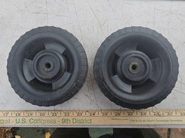 23OO94 LIGHT DUTY WHEELS, 5-3/4&quot; X 1-1/2&quot; X 3/8&quot; +/- OVERALL, VERY GOOD ... - £4.56 GBP