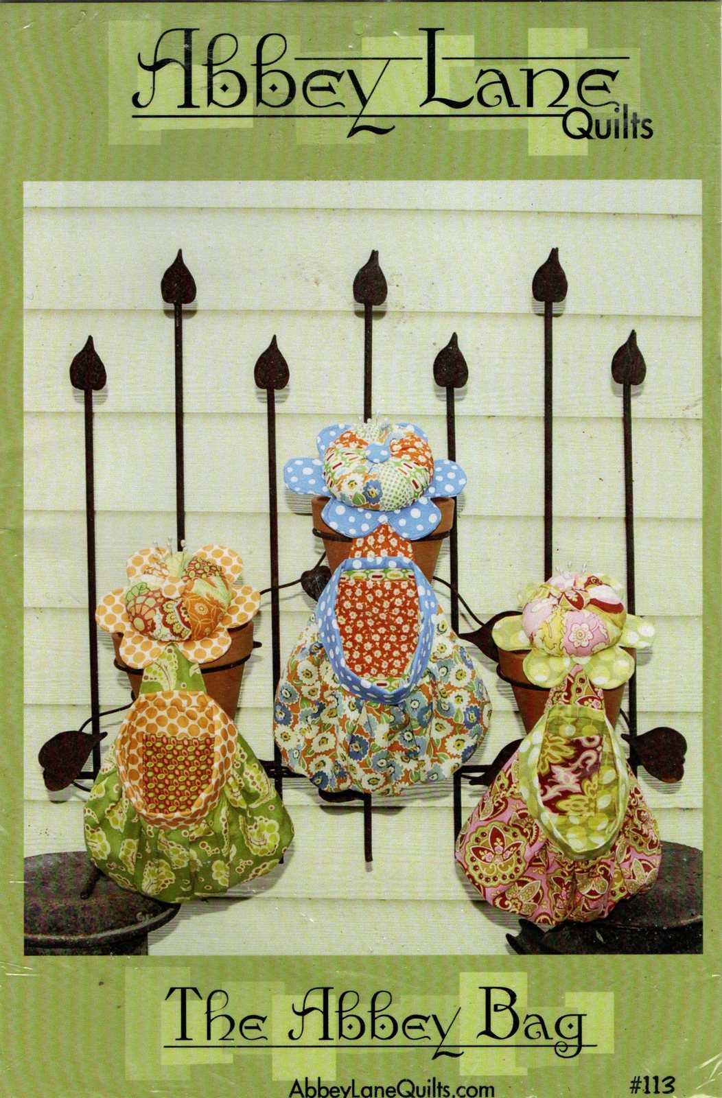 Abbey Lane Quilts The Abbey Bag Flower Pattern Pin Cushion Scrap Bag In One
