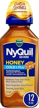 Vicks NyQuil Severe Honey Cold and Flu Medicine, Maximum Strength, Relieves Coug - £24.35 GBP