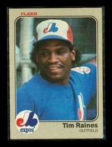 Vintage 1983 FLEER Baseball Trading Card #292 TIM RAINES Montreal Expos - £6.57 GBP